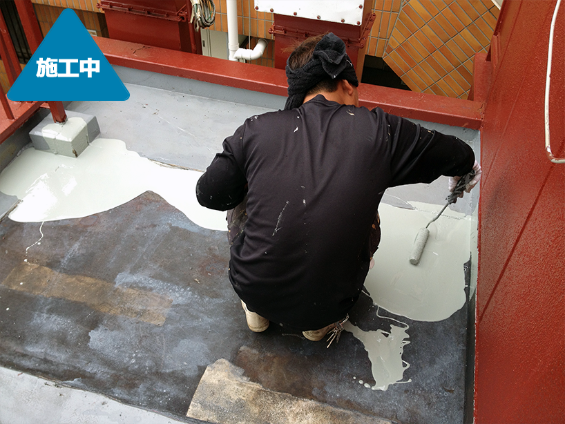 集合住宅外壁塗装工事　適切な塗膜で防水ばっちり　-横浜市神奈川区